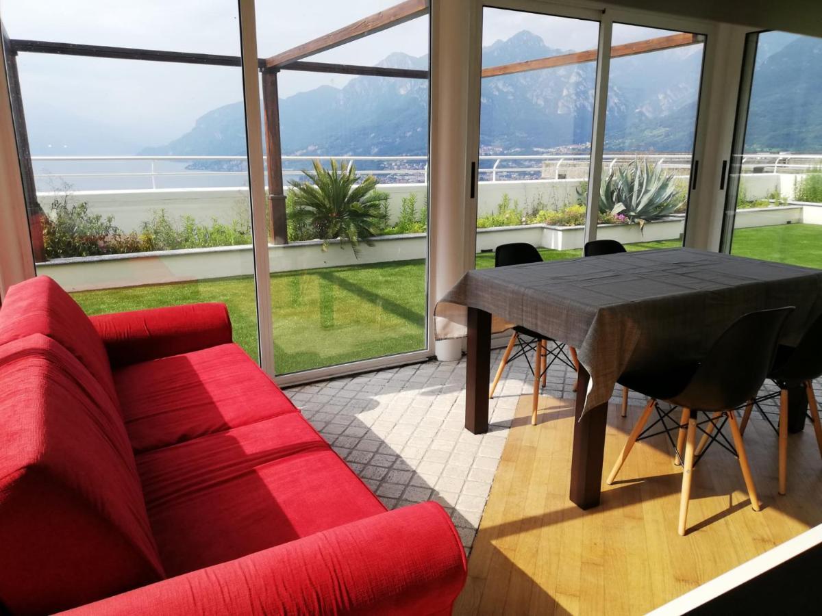 Attico With Big Terrace In Residence With Pool Valbrona Exterior photo
