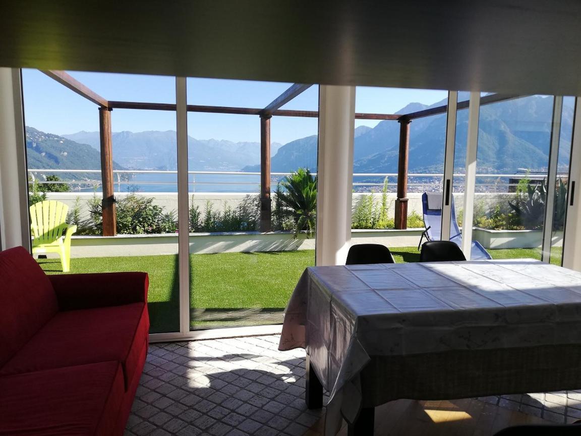 Attico With Big Terrace In Residence With Pool Valbrona Exterior photo