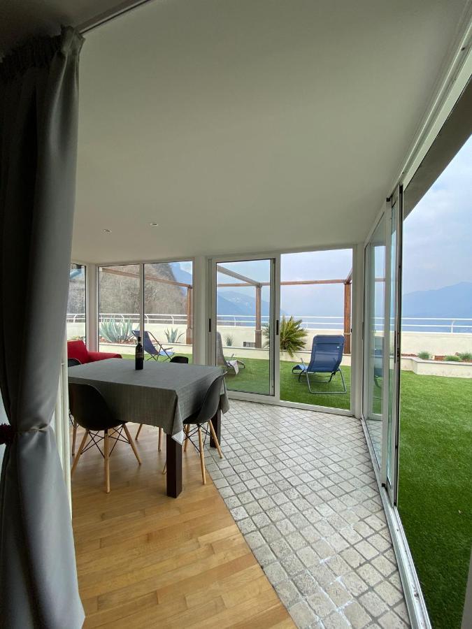 Attico With Big Terrace In Residence With Pool Valbrona Exterior photo